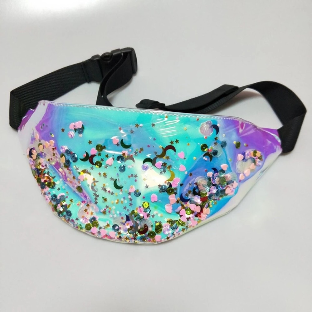 PVC Holographic Glitter Fanny Pack Waist Bag
